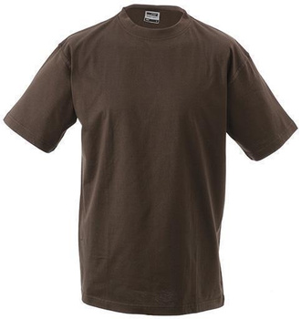 Komfort T-Shirt Rundhals  ~ braun S