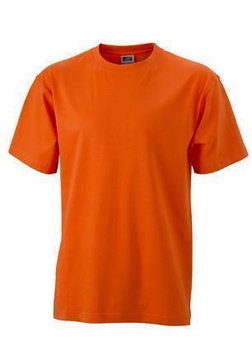 Komfort T-Shirt Rundhals  ~ dunkel-orange L