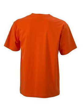 Komfort T-Shirt Rundhals  ~ dunkel-orange L