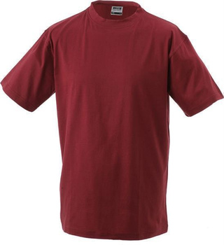 Komfort T-Shirt Rundhals  ~ weinrot 3XL