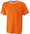 Kontrast Kontrast T-Shirt von James & Nicholson ~ orange/wei L