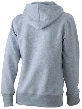 Damen Sweatshirt mit Kapuze ~ heathergrau XL