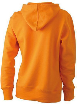 Damen Sweatshirt mit Kapuze ~ orange M