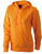 Damen Sweatshirt mit Kapuze ~ orange M