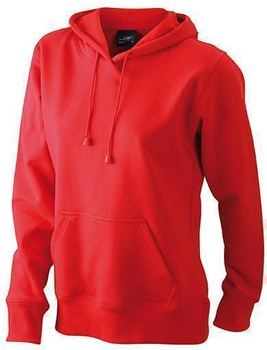 Damen Sweatshirt mit Kapuze ~ rot XL