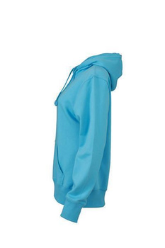 Damen Sweatshirt mit Kapuze ~ himmelblau L