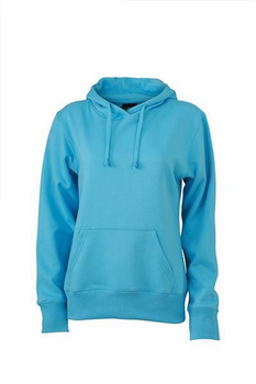 Damen Sweatshirt mit Kapuze ~ himmelblau XL