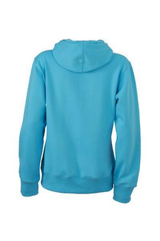 Damen Sweatshirt mit Kapuze ~ himmelblau XL