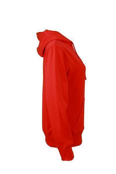 Damen Sweatshirt mit Kapuze ~ tomatenrot XL