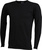Trendiges Langarm T-Shirt ~ schwarz 3XL