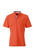 Herren Poloshirt Plain ~ dunkel-orange/blau-orange-wei XXL