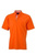 Herren Poloshirt Plain ~ dunkel-orange/dunkel-orange/wei XXL
