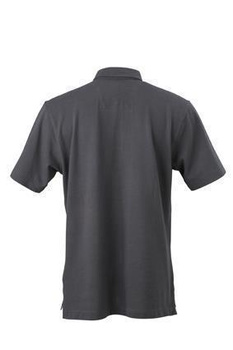 Herren Poloshirt Plain ~ graphite/graphite-wei XL