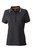 Damen Poloshirt Coldblack ~ schwarz,wei,orange S