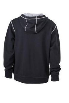 Modisches Kapuzensweatshirt ~ schwarz,grau M