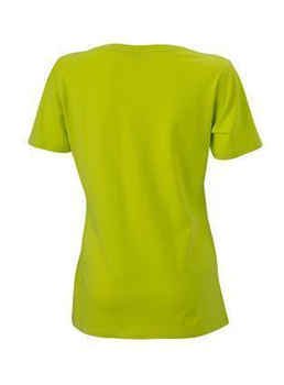 Damen T-Shirt mit Single-Jersey ~ acid-gelb M