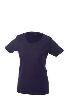 Damen T-Shirt mit Single-Jersey ~ aubergine L