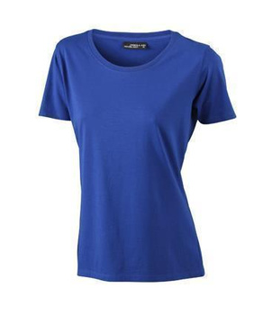 Damen T-Shirt mit Single-Jersey ~ dunkel-royal XL