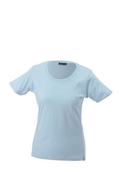 Damen T-Shirt mit Single-Jersey ~ hellblau M