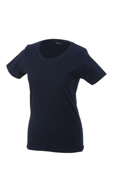 Damen T-Shirt mit Single-Jersey ~ navy S