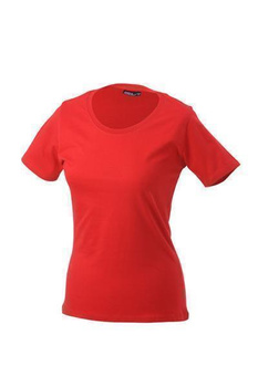 Damen T-Shirt mit Single-Jersey ~ rot XL