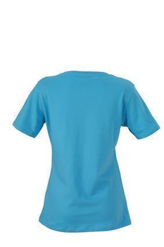 Damen T-Shirt mit Single-Jersey ~ himmelblau S