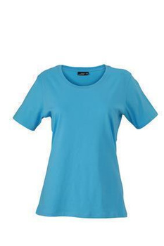 Damen T-Shirt mit Single-Jersey ~ himmelblau L