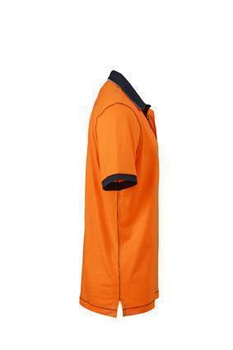 Herren Poloshirt Urban ~ orange/navy M