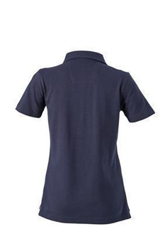 Damen Poloshirt Plain ~ navy/wei XXL