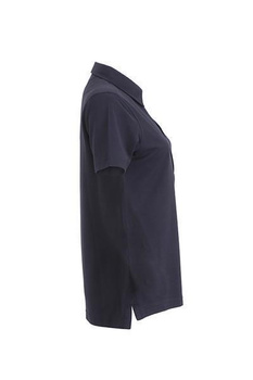 Damen Poloshirt Plain ~ navy/rot XXL