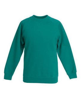 Kinder Raglan Sweatshirt ~ Emerald 164