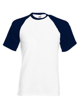 Baseball T-Shirt~ Wei/Deep Navy S