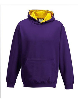 Kinder Kapuzen Sweatshirt ~ Purple/Sun Yellow 12/13 (XL)