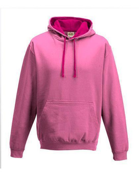 Kapuzensweatshirt ~ Candyfloss Pink/Hot Pink L