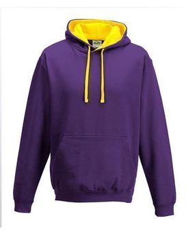 Kapuzensweatshirt ~ Purple/Sun Yellow XL