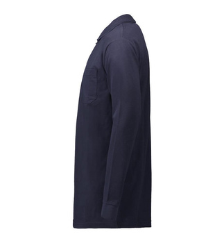 PRO Wear Langarm Poloshirt | Tasche Navy M