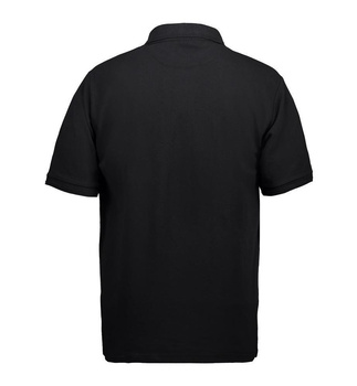 Klassisches Poloshirt | Tasche Schwarz 4XL