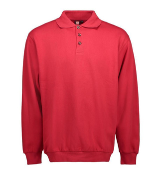 Klassisches Polo-Sweatshirt Rot 4XL