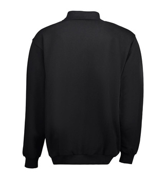 Klassisches Polo-Sweatshirt Schwarz S