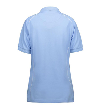 ID PRO Wear Damen Poloshirt | Paspel Hellblau XL