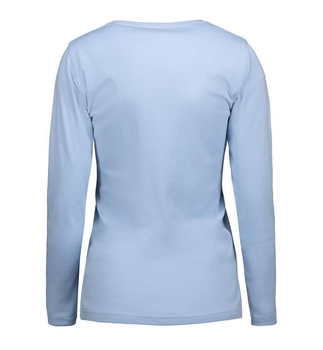ID Interlock Damen Langarm T-Shirt Hellblau 3XL