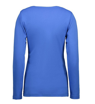 ID Interlock Damen Langarm T-Shirt Azur XL
