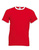 Ringer T-Shirt Kontrast ~ Rot/Wei S