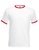Ringer T-Shirt Kontrast ~ Wei/Rot L