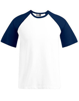 Herren Raglan T-Shirt ~ Wei/Navy L