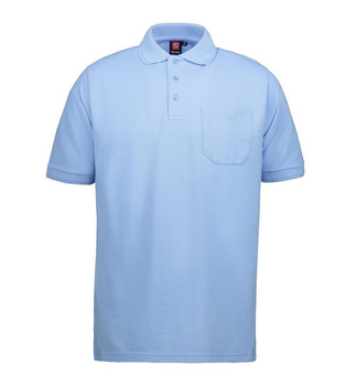PRO Wear Poloshirt mit Brusttasche Hellblau M
