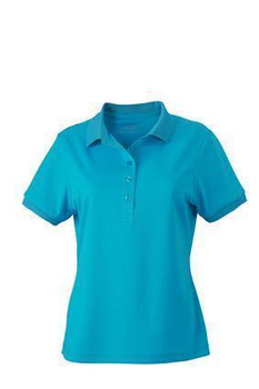 Damen Funktions Poloshirt ~ turquoise XL