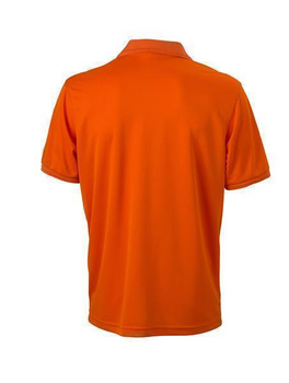 Herren Funktions Poloshirt~ dark-orange M