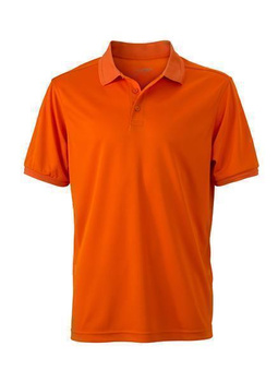 Herren Funktions Poloshirt~ dark-orange L
