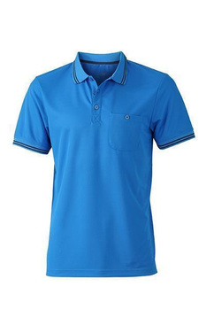 Hochwertiges Herren Sport-Poloshirt  ~ cobalt/navy XL